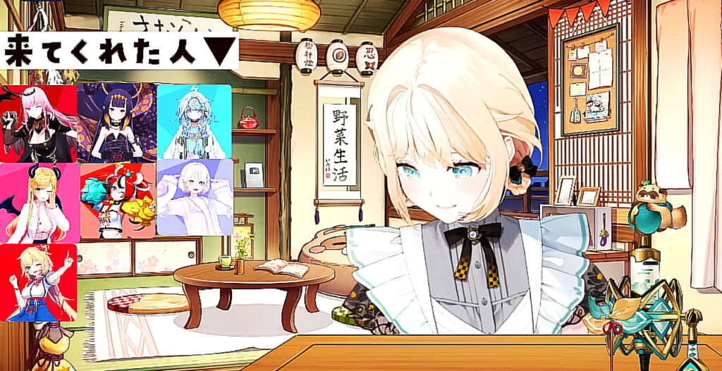 赤井はあと 風間いろは カレーパーティー 出典：YouTubeチャンネル